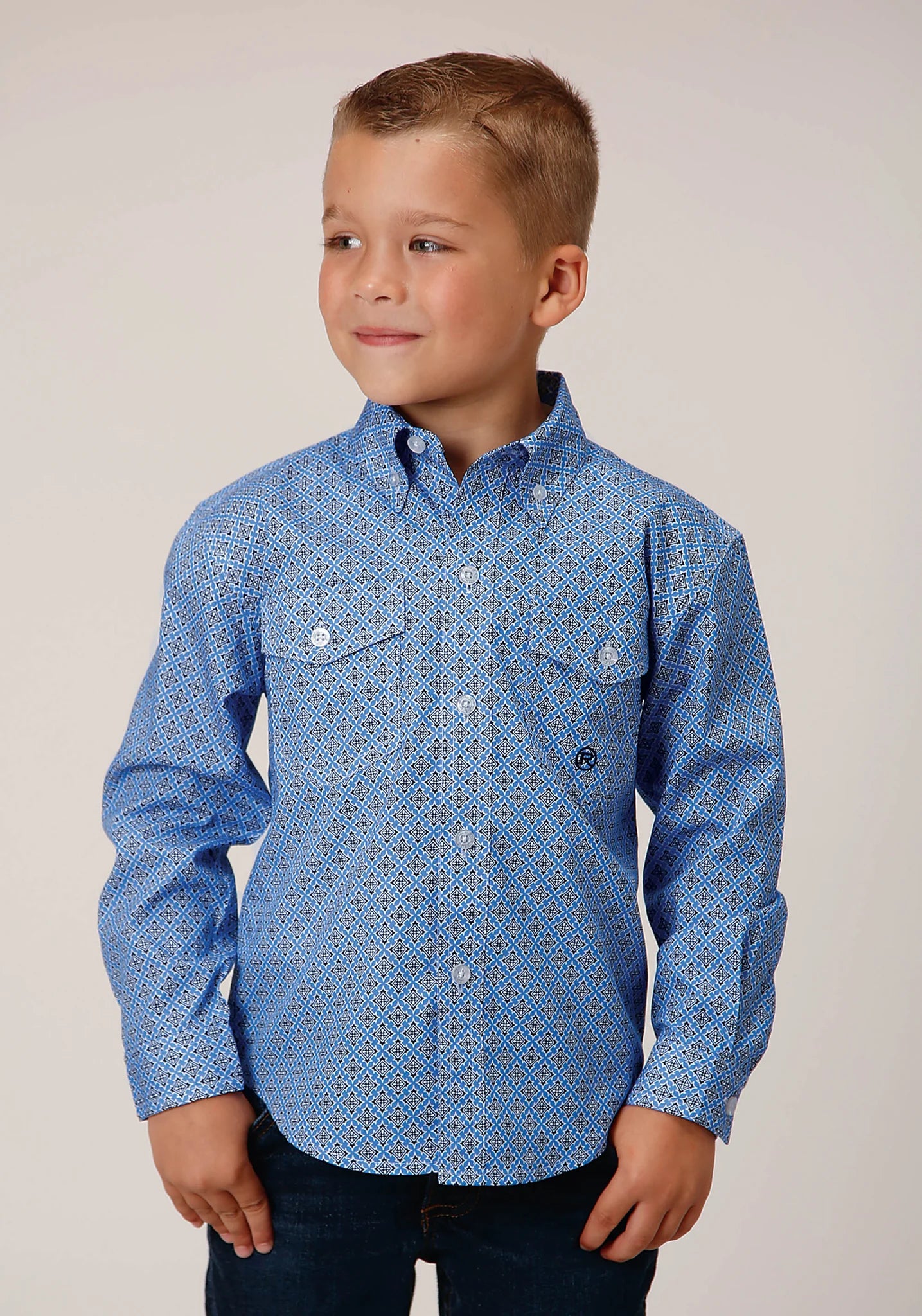 Roper Boys Thistle Foulard Long Sleeve
