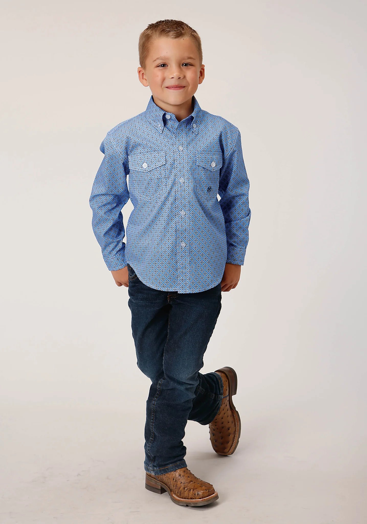 Roper Boys Thistle Foulard Long Sleeve