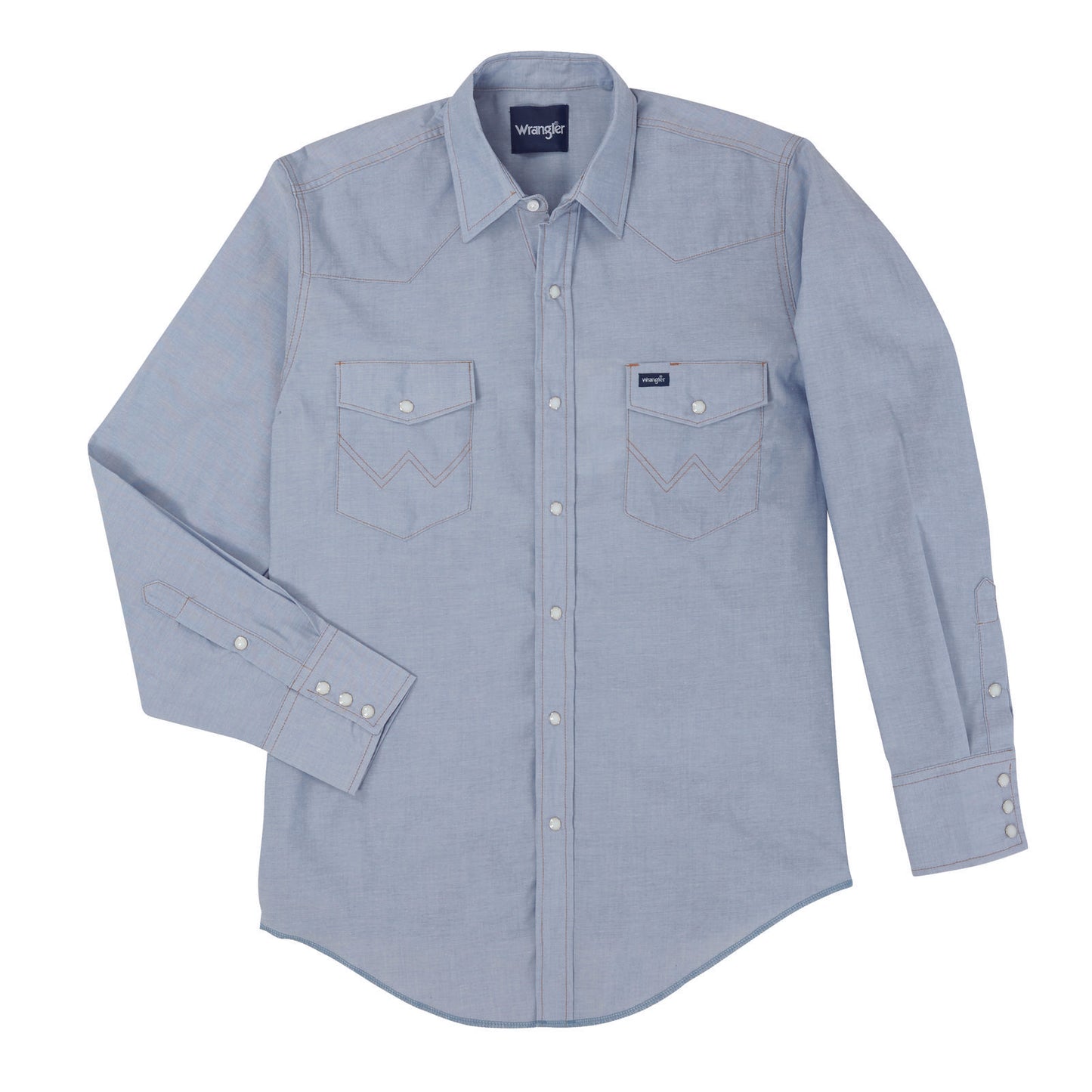 Wrangler Men's Western Chambray Long Sleeve Workshirt