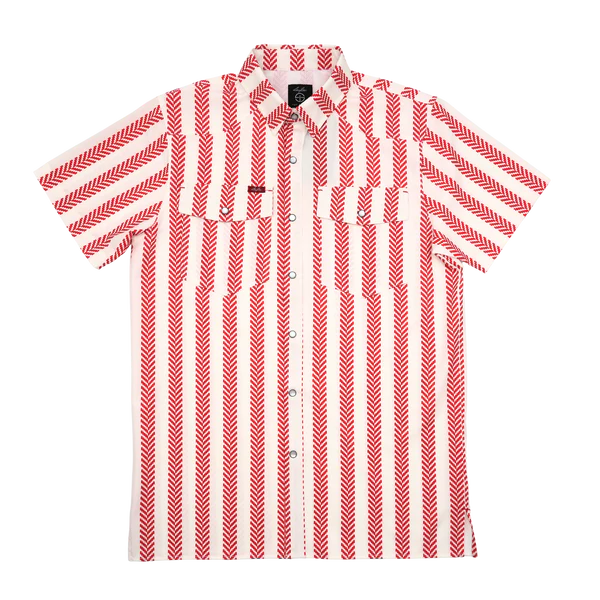 Youth Red Stripe Short Sleeve
