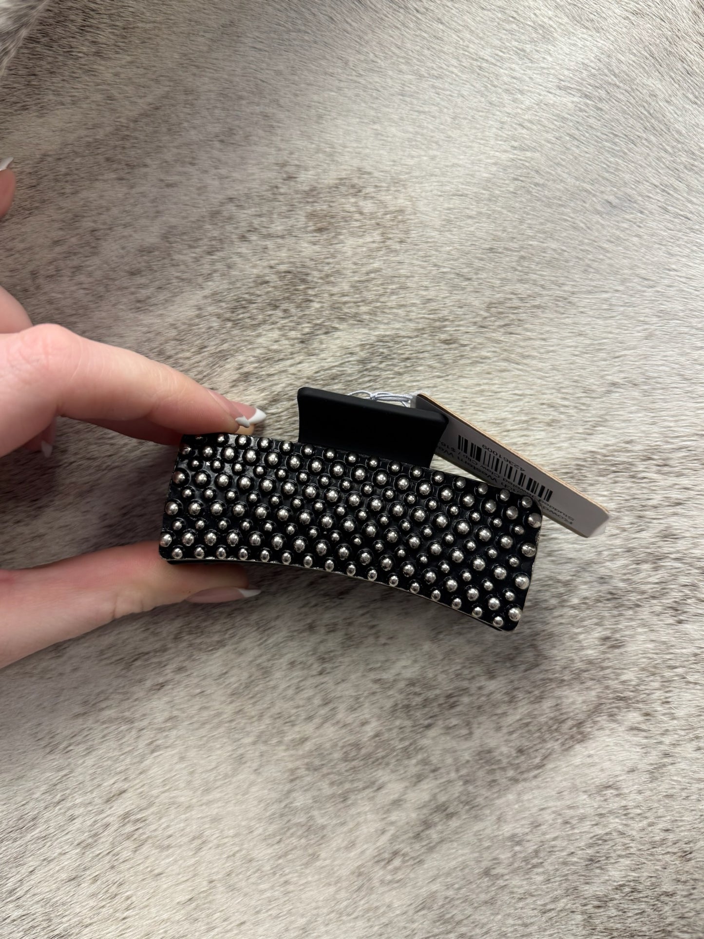 Studded Jeweled Claw Clip