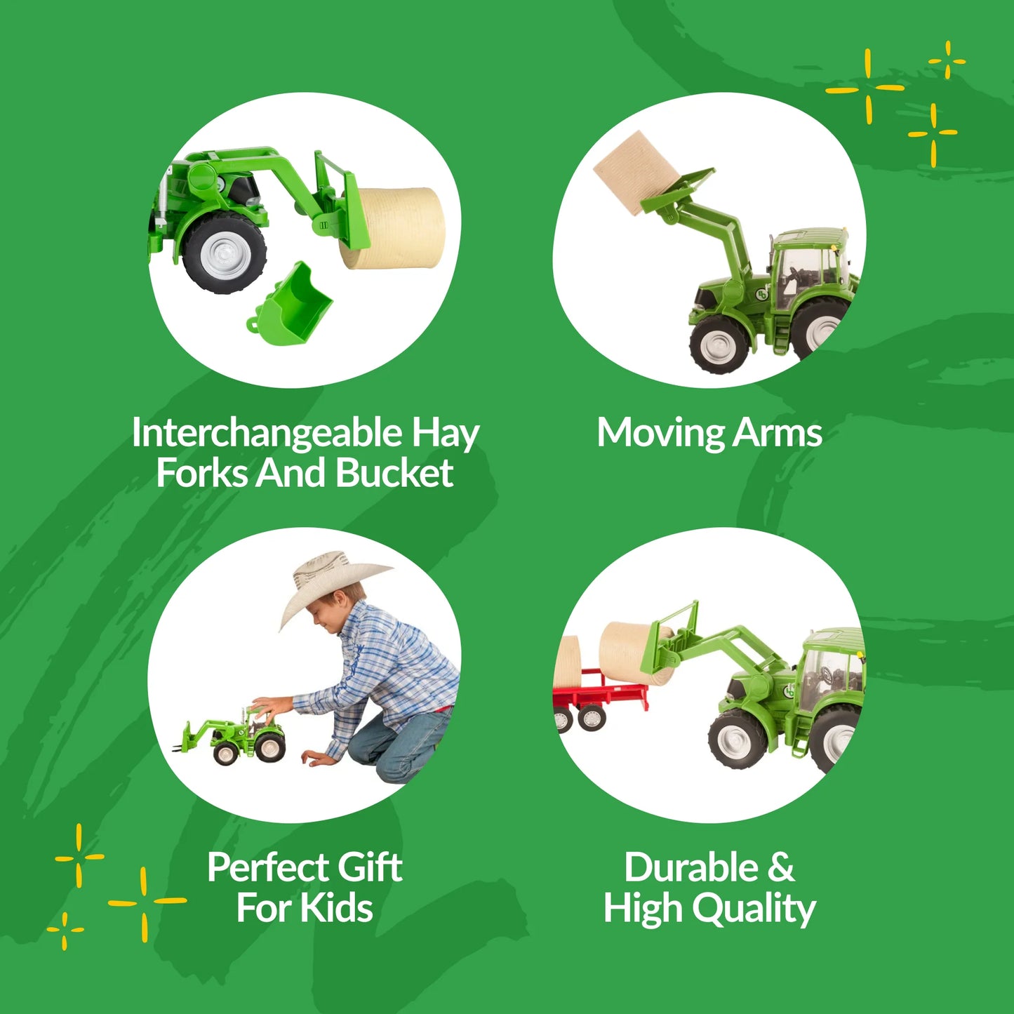 Tractor with Attachments Toy