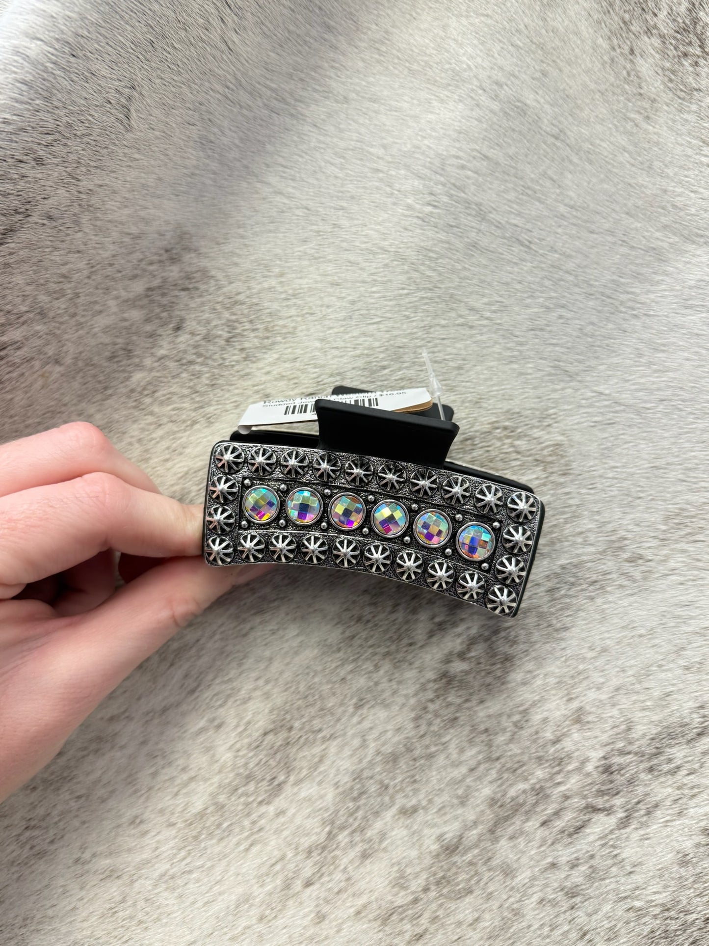 Studded Jeweled Claw Clip