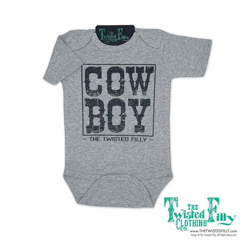 Cowboy Infant Short Sleeve Onesie