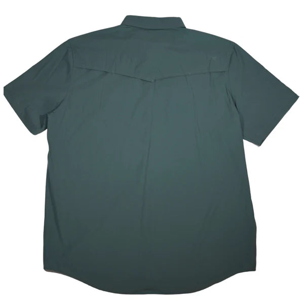Core Men's Teal Short Sleeve Snap Shirt