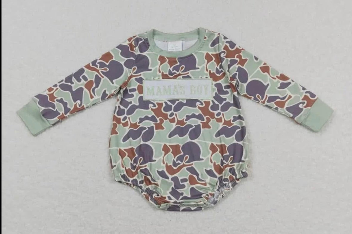 Mama's Boy Camo Romper