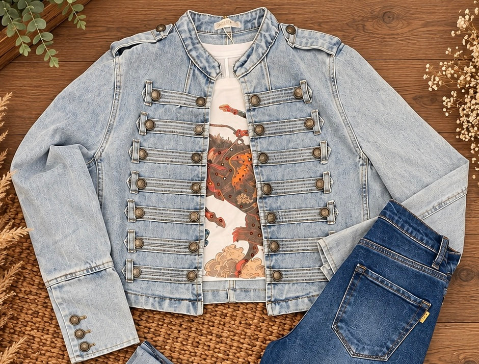 Denim Dan Military Jacket
