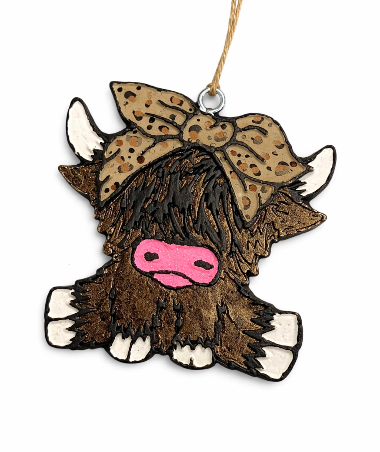 Highland Cow - Brown Bow Freshie