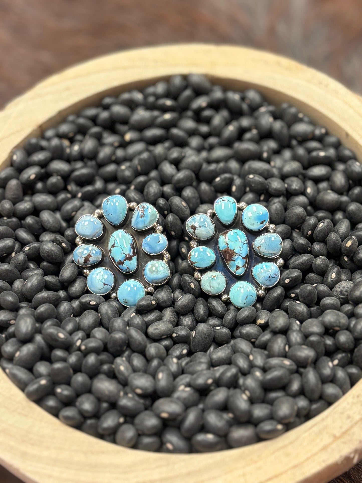 Light Turquoise Concho Studs