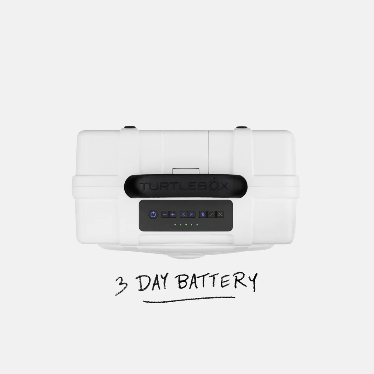 Turtlebox Gen 3 Speaker- White & Seafoam