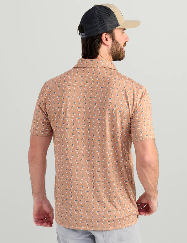 Pursuit Performance Polo- Marl American Fish