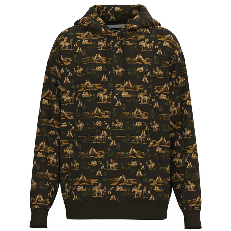 "Legendary Hoody" Youth Brown Comanche Patterned