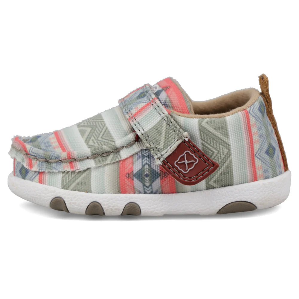 Twisted X Infant Hooey Driving Moc- Pink Multi