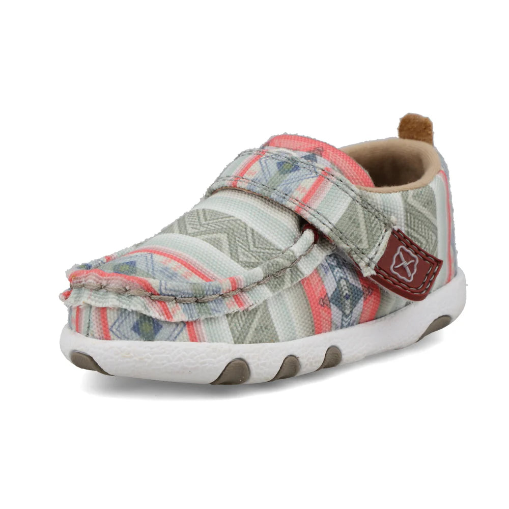 Twisted X Infant Hooey Driving Moc- Pink Multi