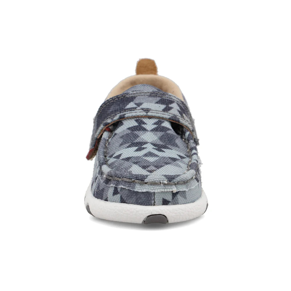 Twisted X Infant Hooey Driving Moc- Grey Aztec
