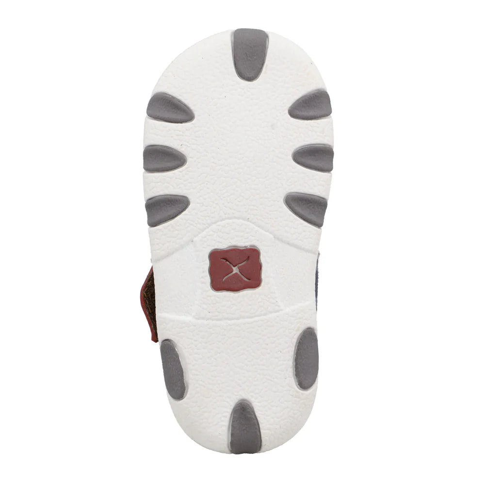 Twisted X Infant Hooey Driving Moc- Grey Aztec