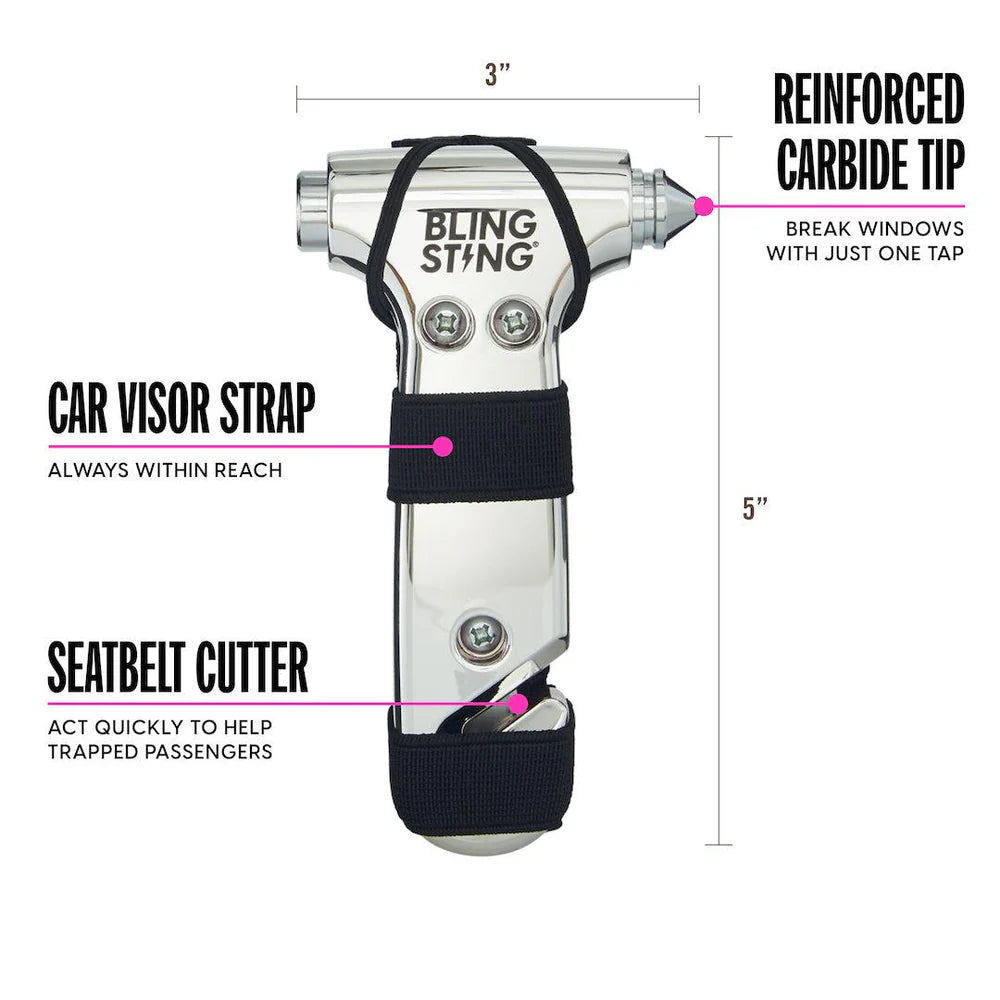 Car Escape Hammer & Glass Window Breaker
