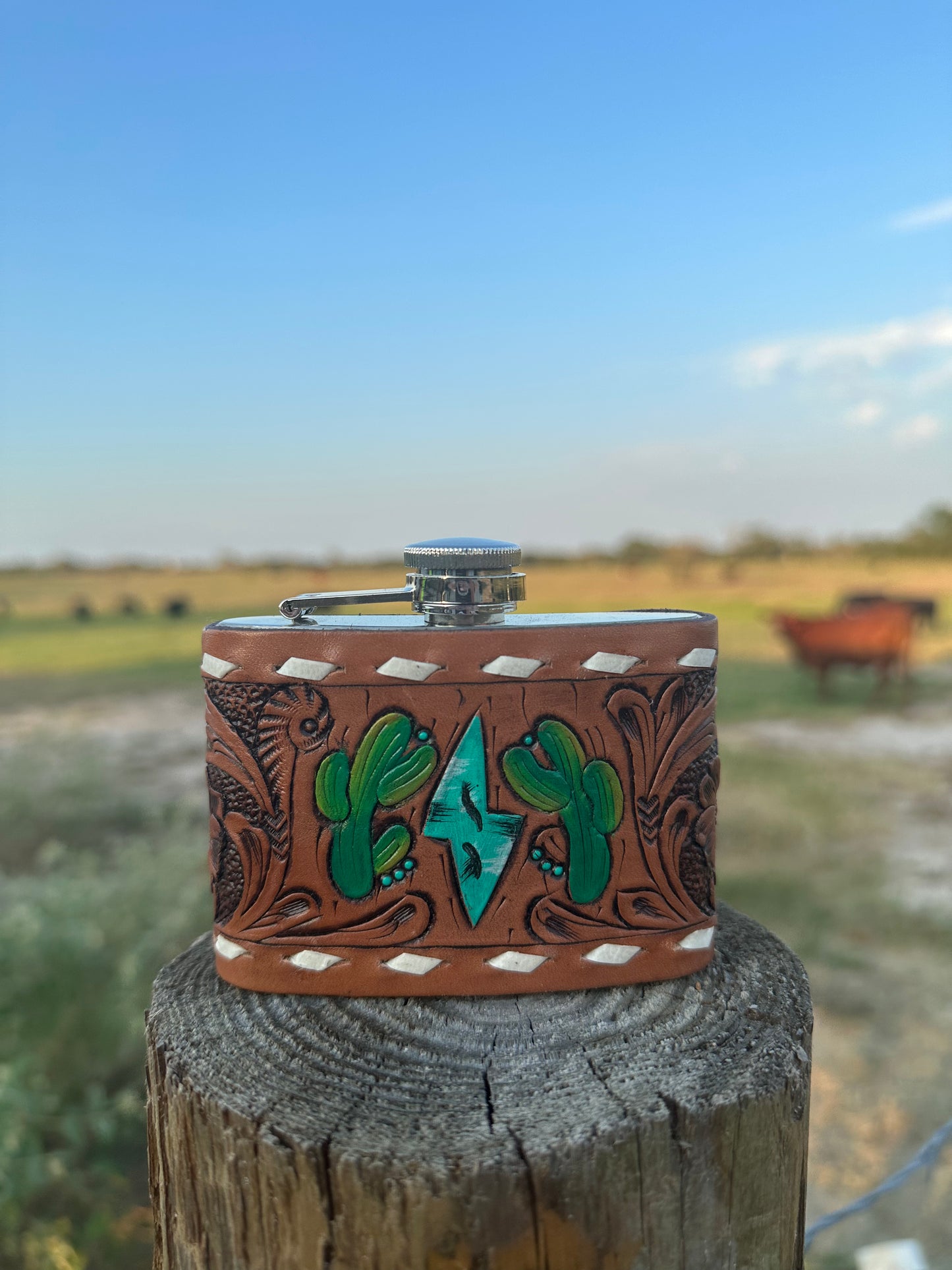 Lightening Cactus Flask