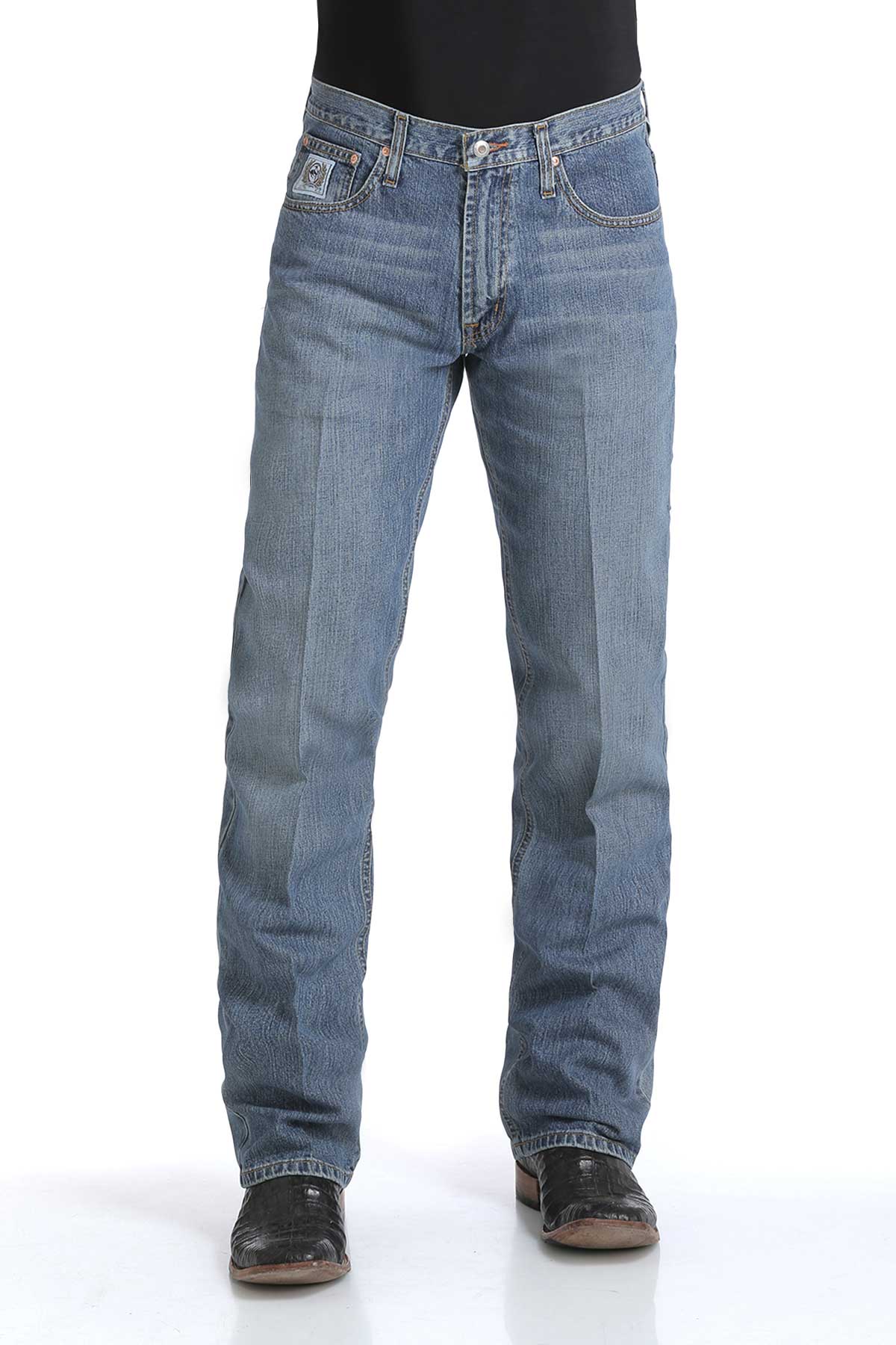 Cinch Men's Relaxed Fit White Label Jean-Medium Stone