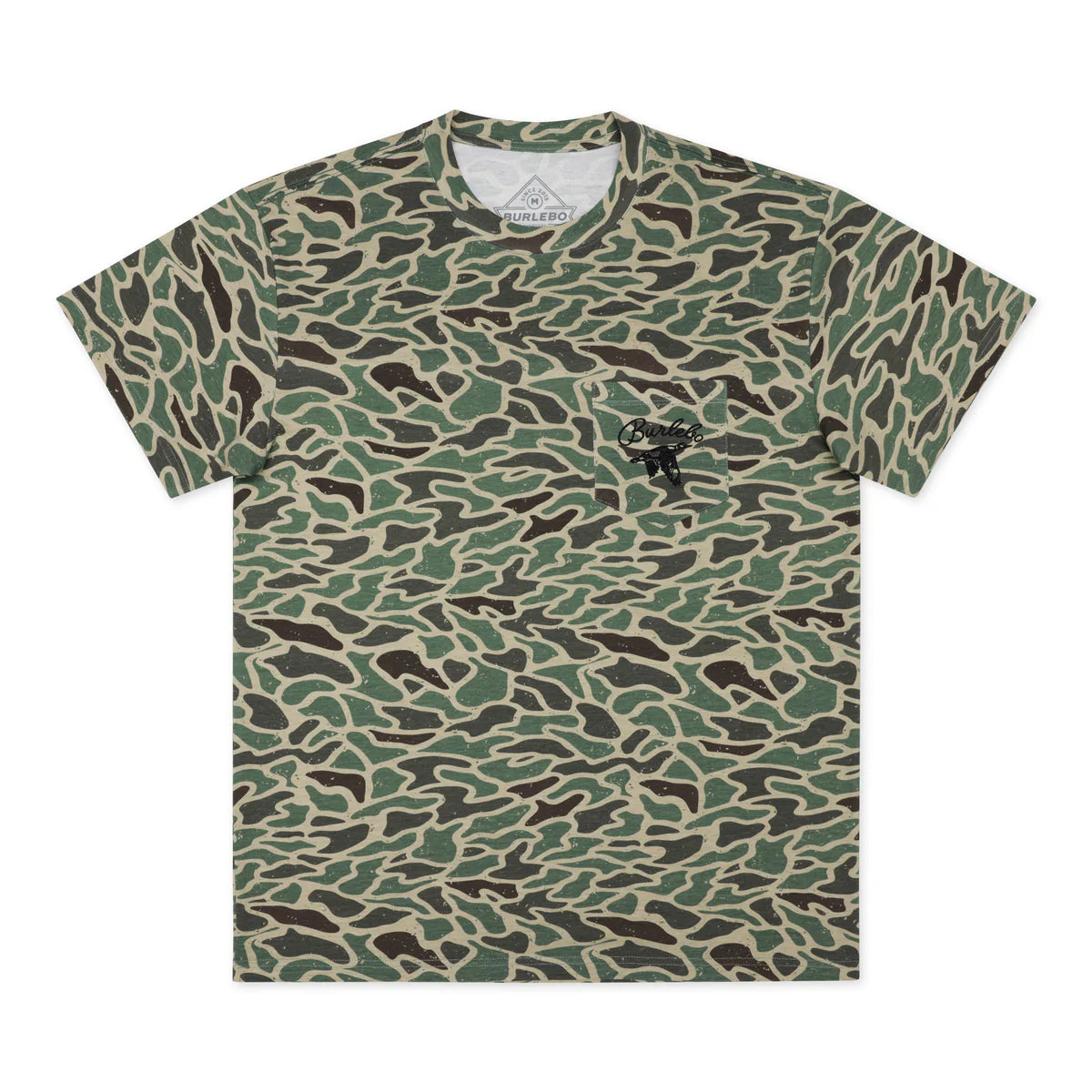 Burlebo SS - Retro Duck Camo - Burlebo Outdoors Pocket Tee