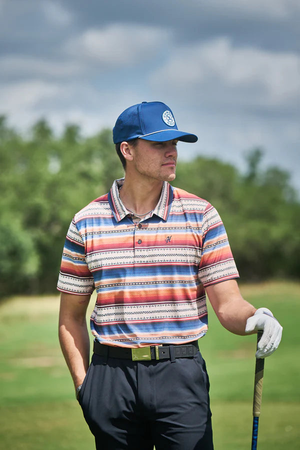 "The Weekender" Multi Color Serape Polo