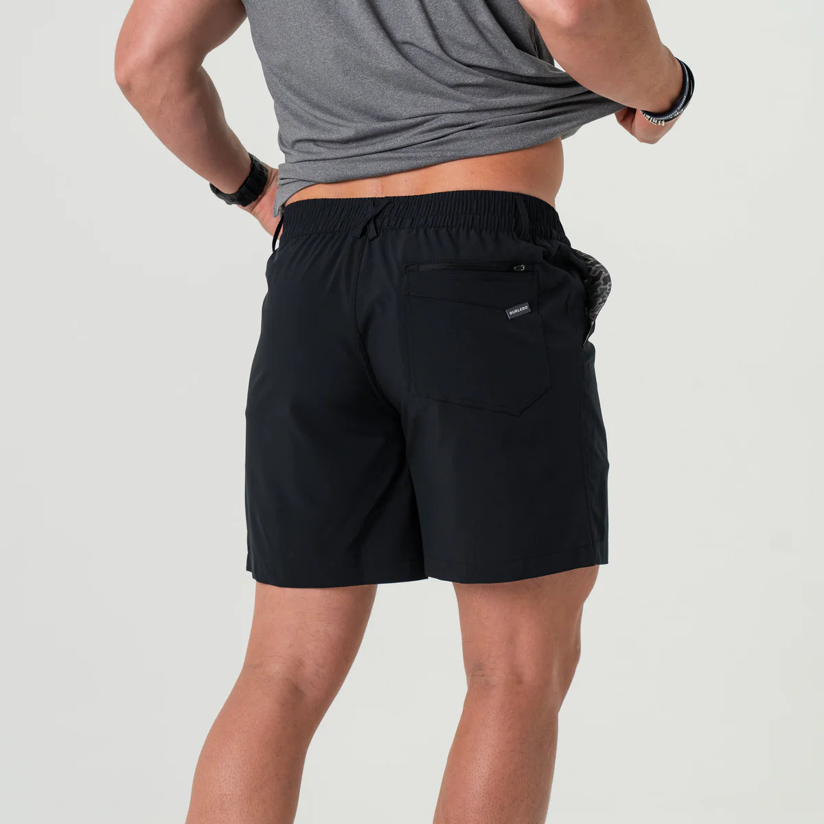 Burlebo Everyday Short - Matte Black - Retro Duck Camo Pocket