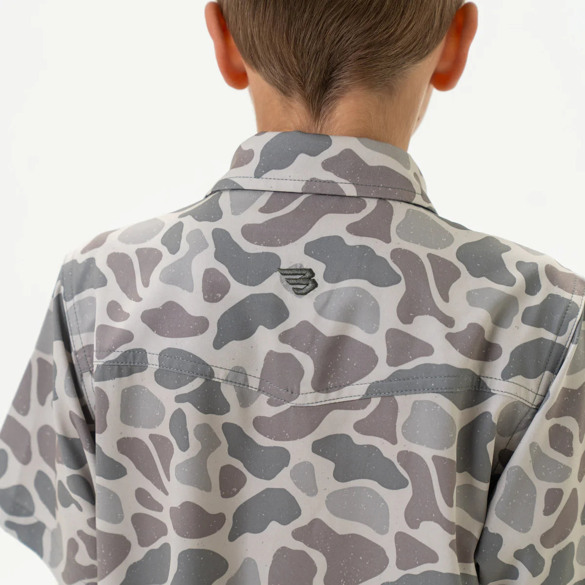 Burlebo Youth - Performance Western Shirt - Classic Deer Camo