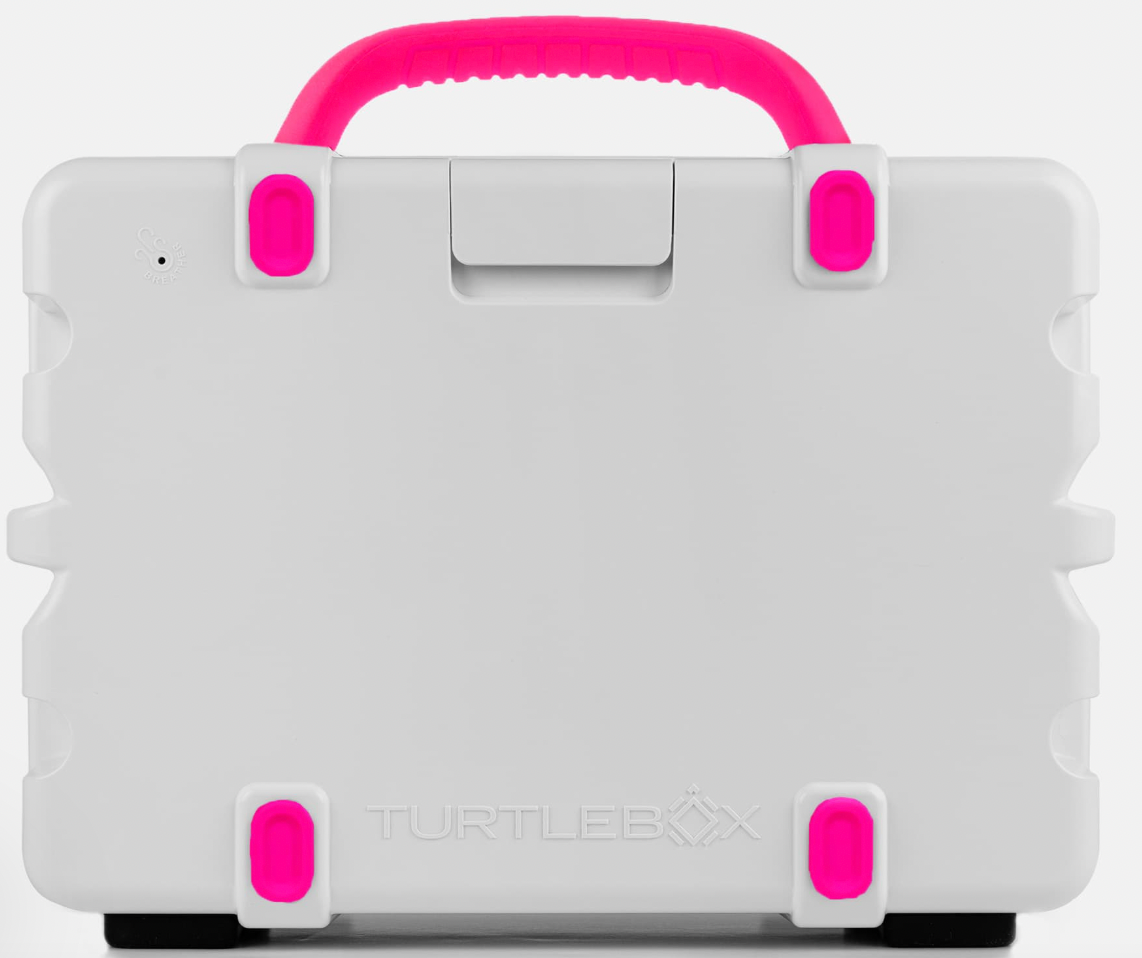 Turtlebox Gen 3 Speaker- White & Hot Pink