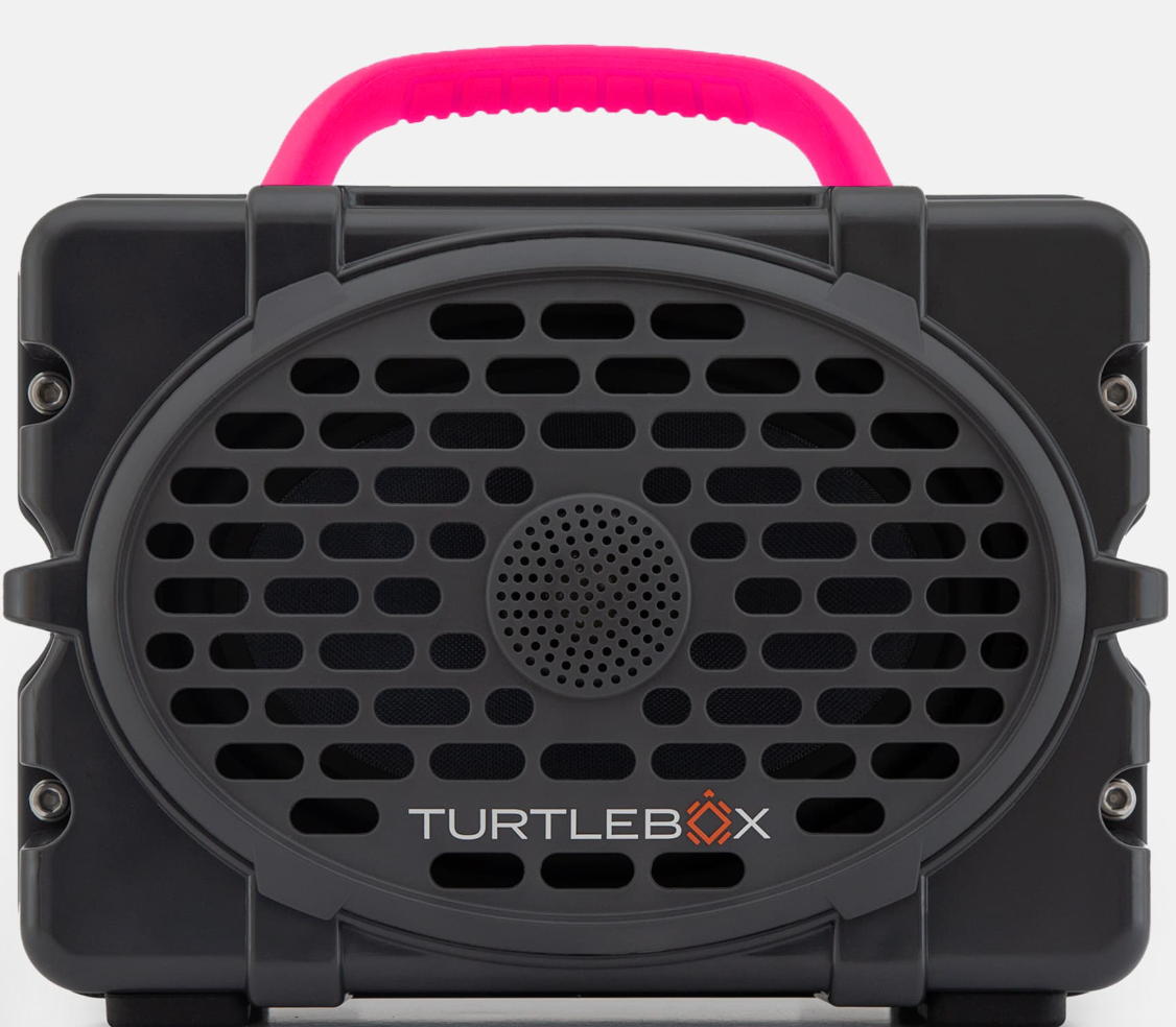 Turtlebox Gen 3 Speaker- Gray & Hot Pink