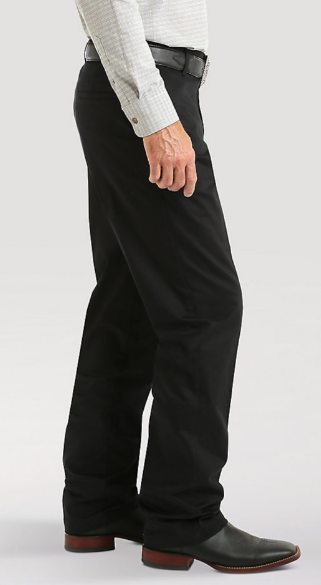 Men's Wrangler Casuals® Pleated Front Relaxed Fit Pants Black