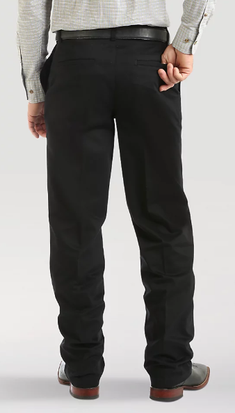 Men's Wrangler Casuals® Pleated Front Relaxed Fit Pants Black