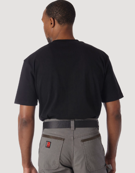 Wrangler® Workwear Short Sleeve Pocket T-Shirt Black