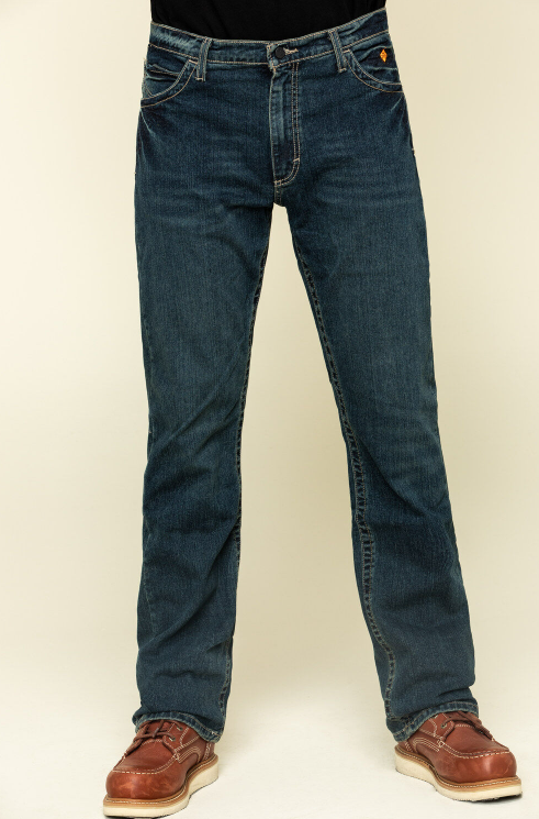 Wrangler 20X Men's FR Advanced Comfort Dark Vintage Boot Work Jeans