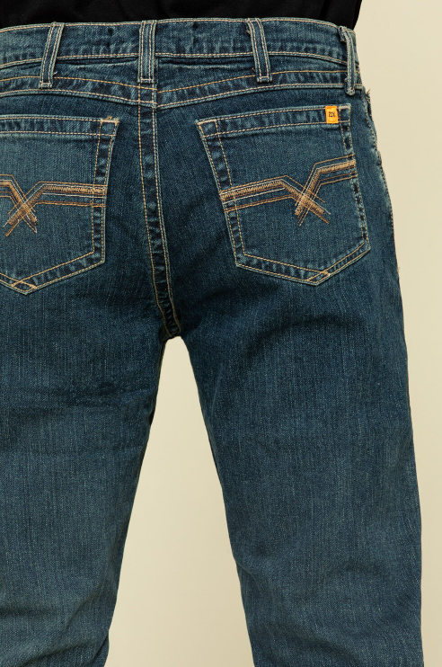 Wrangler 20X Men's FR Advanced Comfort Dark Vintage Boot Work Jeans