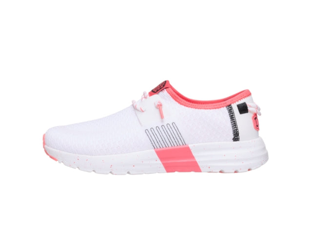 Sirocco Women's Sport Stripe - White & Pink