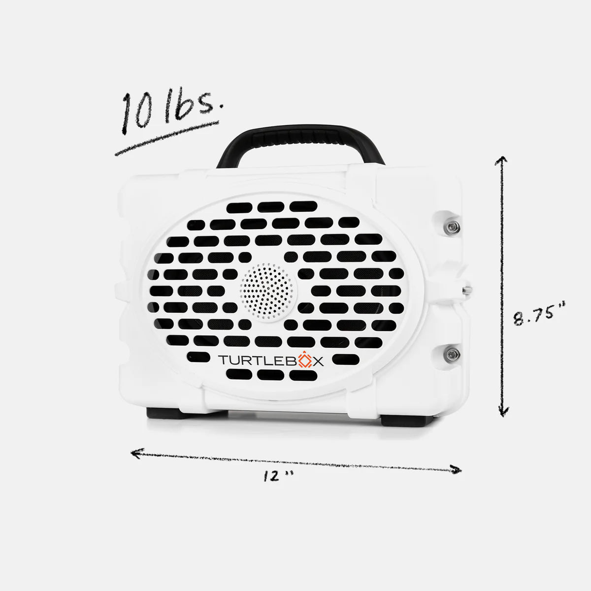 Turtlebox Gen 3 Speaker- White & Seafoam