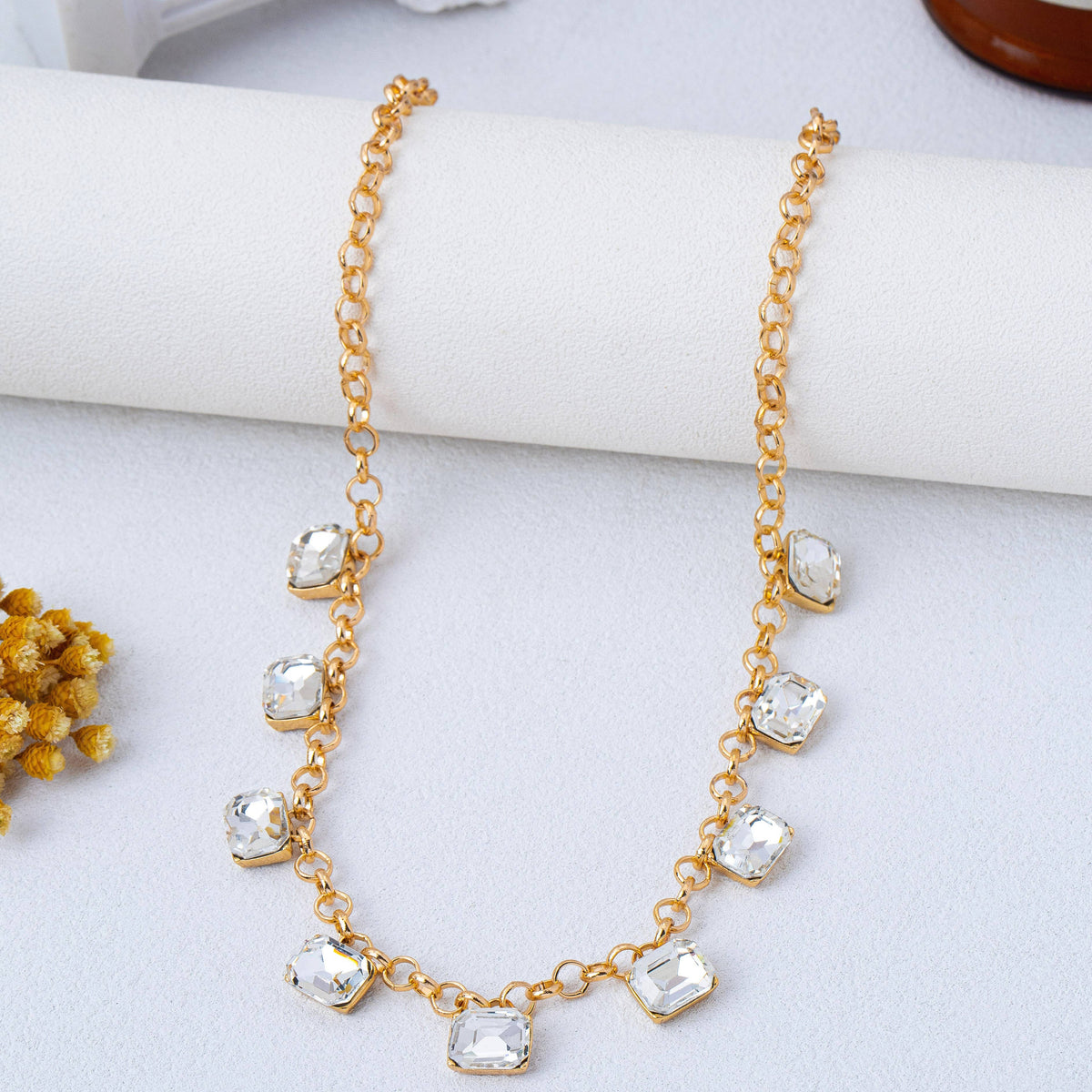 Crystal Chain Necklace