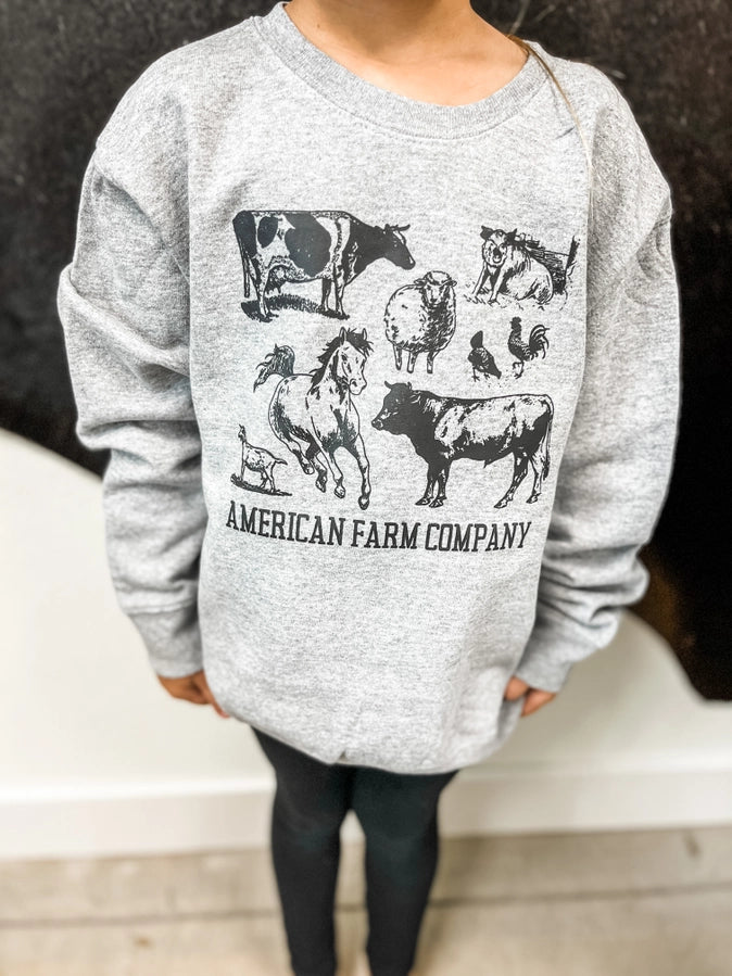 Western AFC 'Animals' Grey Crewneck