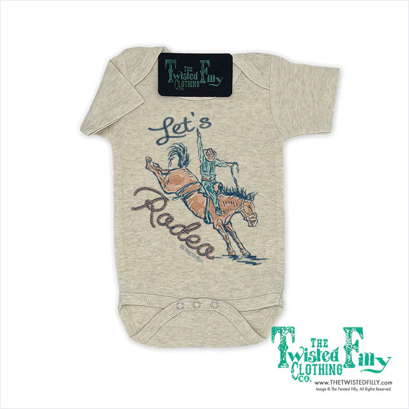 Let's Rodeo Infant Short Sleeve Onesie