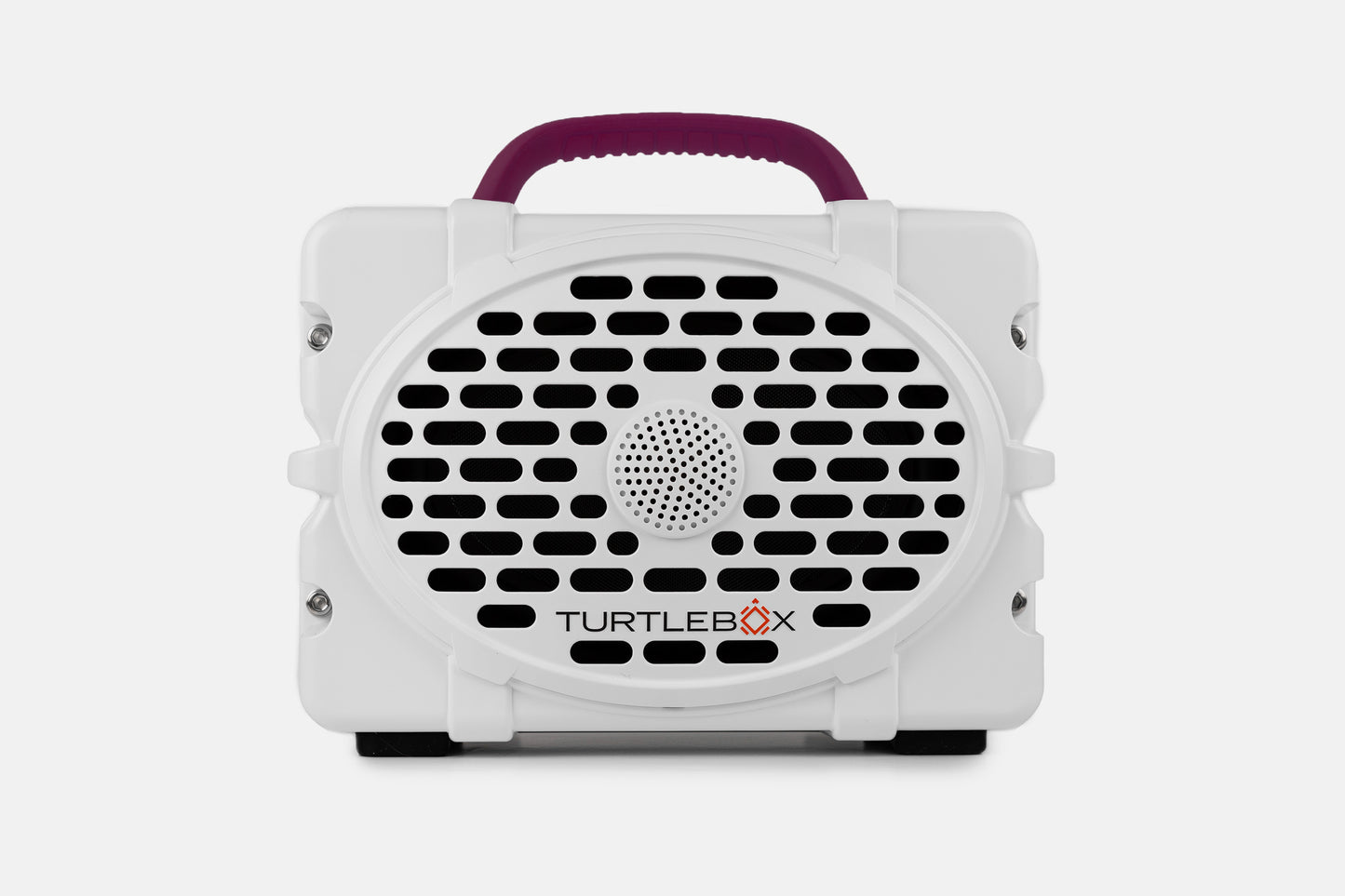 Turtlebox Gen 3 Speaker- White & Maroon