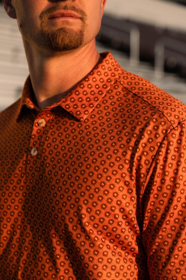 Performance Polo - Vintage Helmets - Orange