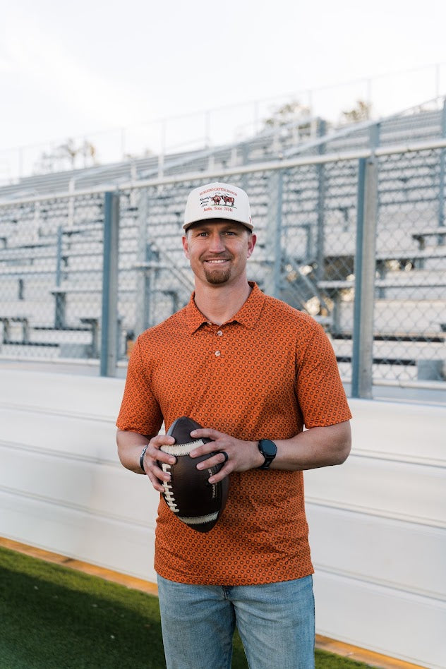 Performance Polo - Vintage Helmets - Orange