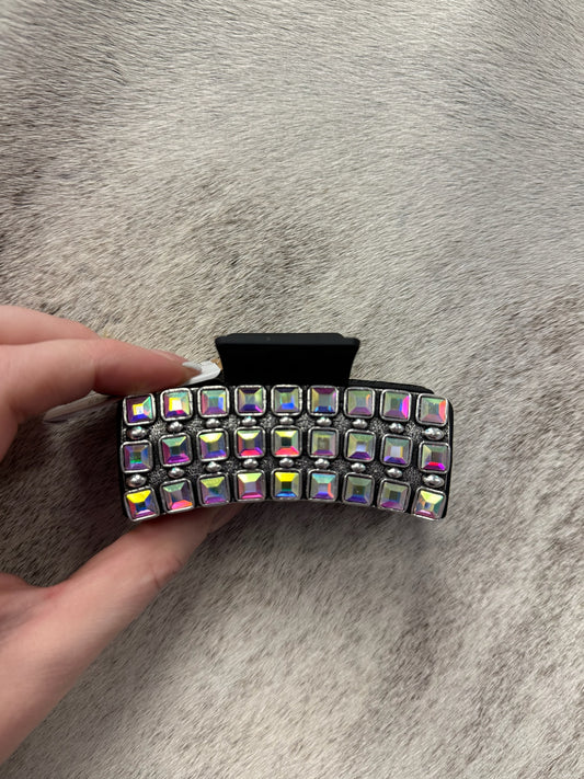 Studded Jeweled Claw Clip