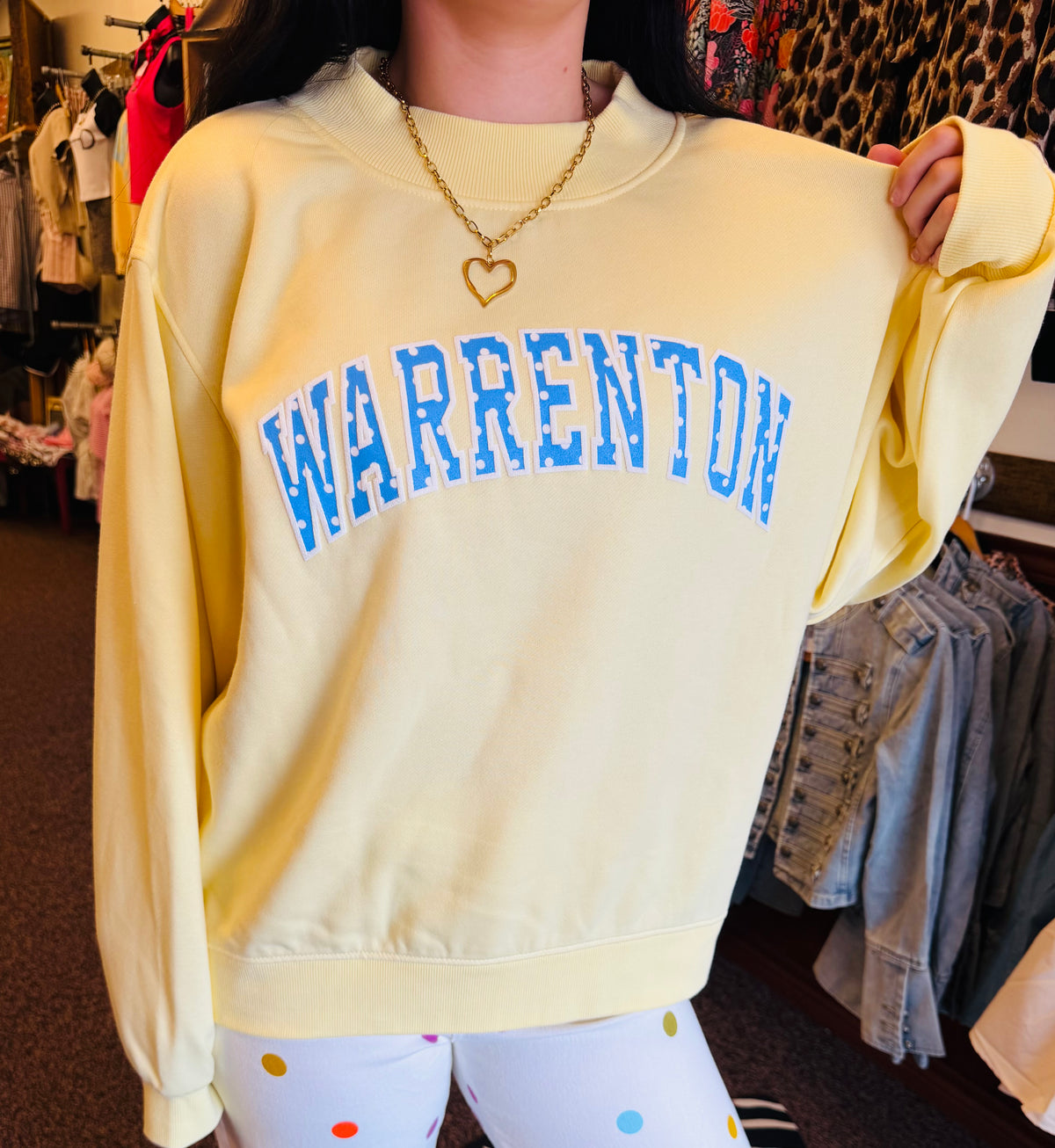 Warrenton Butter Yellow Mock Neck