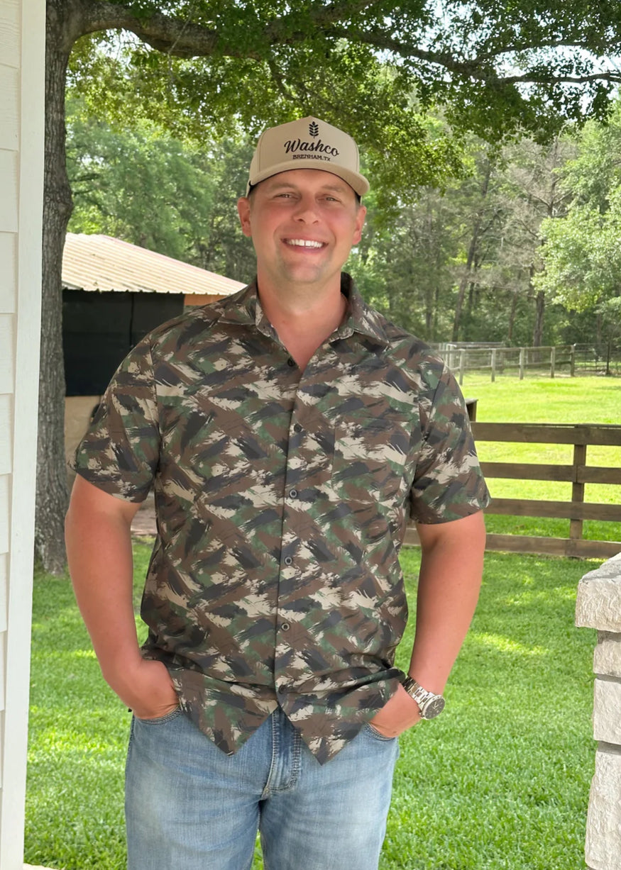 Camo Men's Performance Button Down
