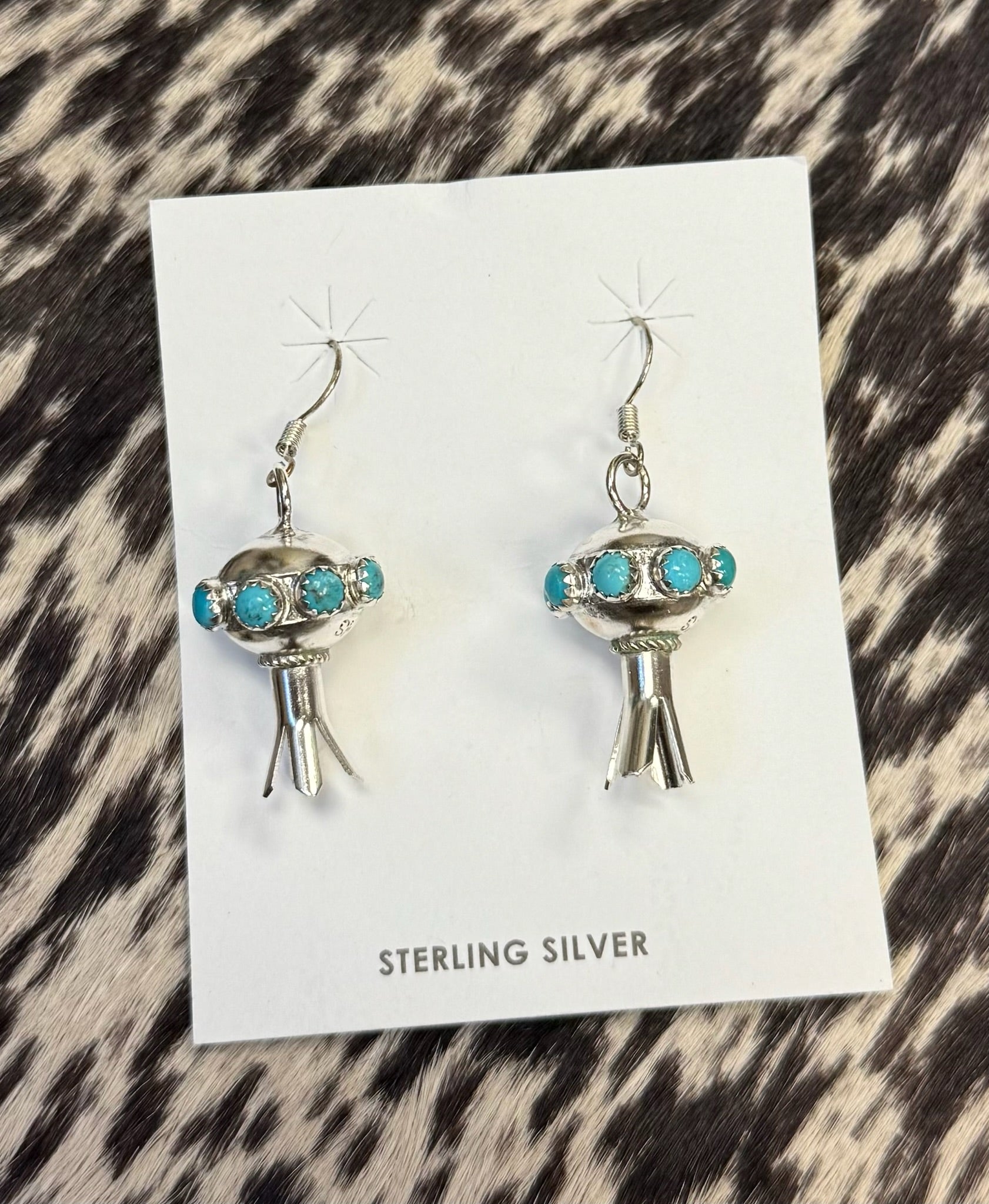Turquoise Pendant Earrings