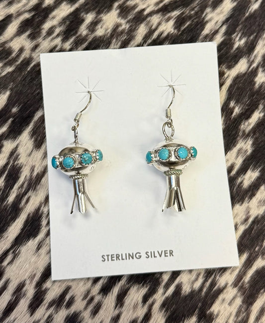 Turquoise Pendant Earrings