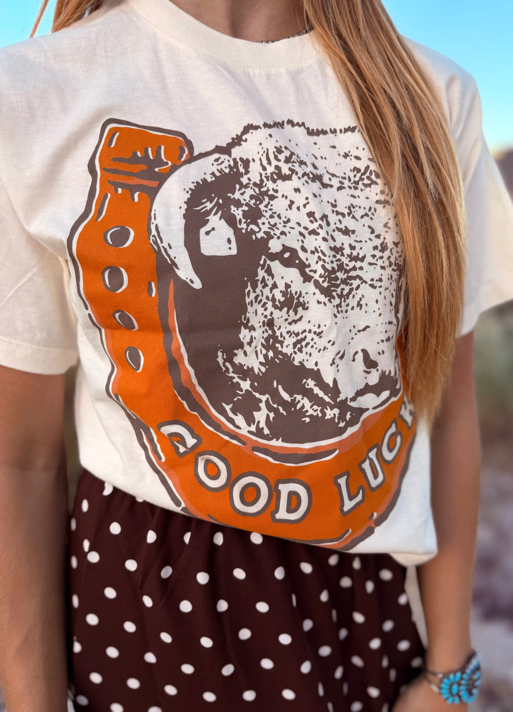 Good Luck Hereford Cropped Tee