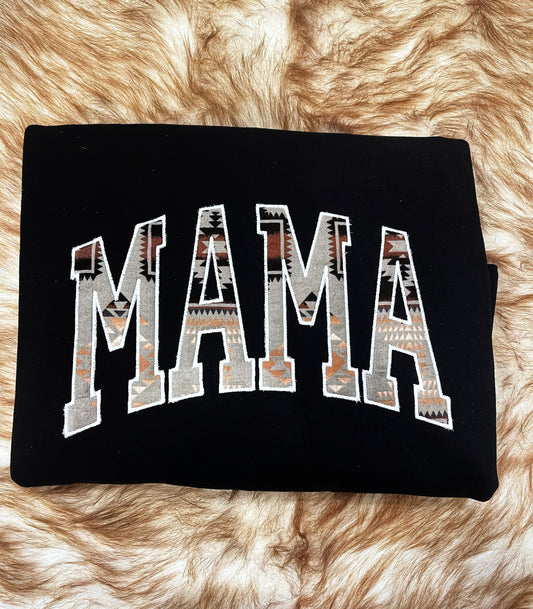 Mama Pendleton Black Sweatshirt