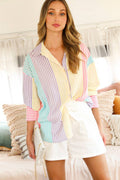 Vintage Lauren Striped Button Down
